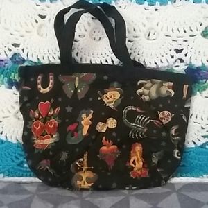 Handmade tattoo flash handbag